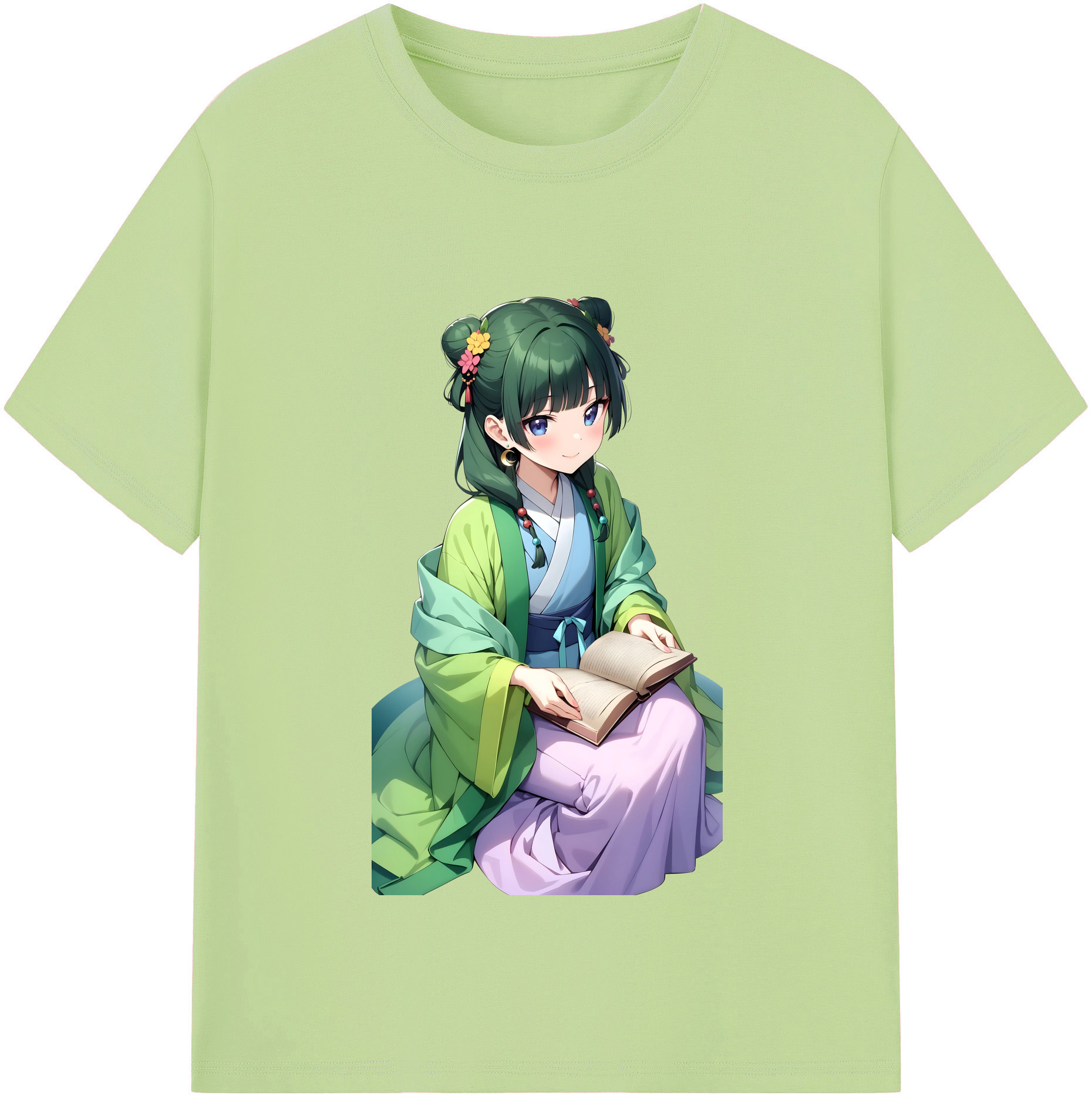 （画像用） 薬屋のひとりごと The Apothecary Diaries 綿100％半袖Tシャツ（フロントプリント）